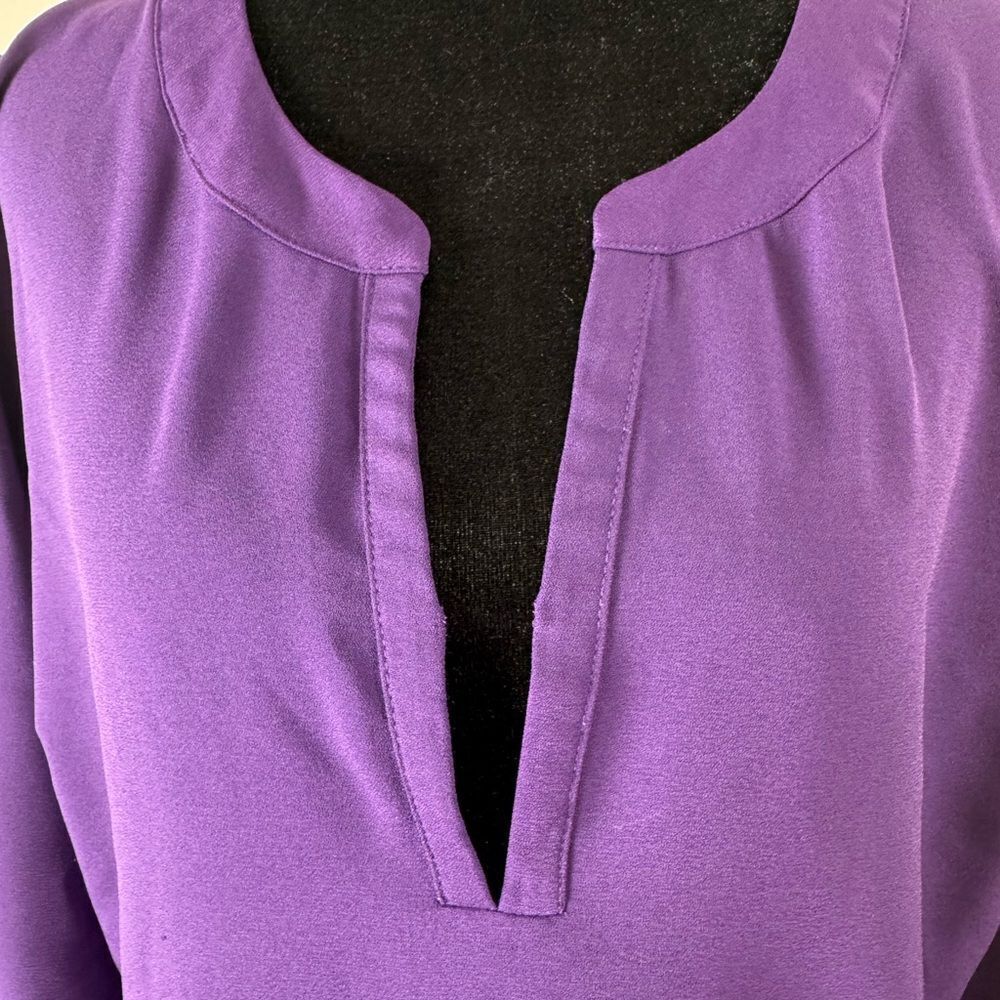 Liz Claiborne stunning violet dress women’s 14 - Picture 3 of 12
